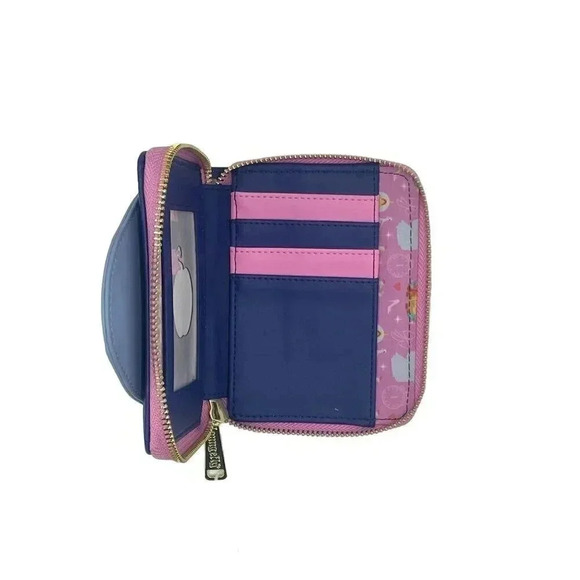 Loungefly Disney Princess Line Fairy Godmother Wallet Blue NWT - Picture 3 of 4